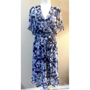 Lane Bryant Navy Floral Dress